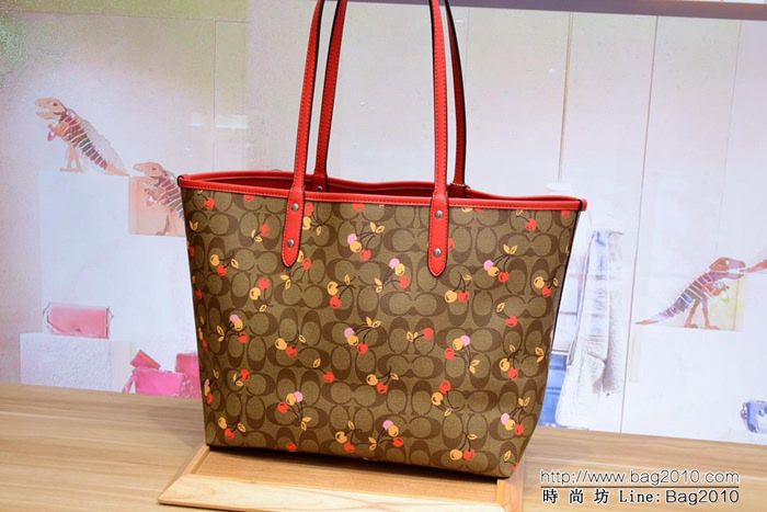 COACH蔻馳 新款 F31389 櫻桃2用子母袋 小化妝包包  Chz1382